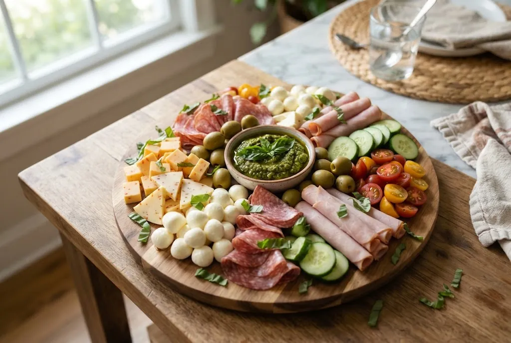 15-Minute Keto Weeknight Board: the finished board