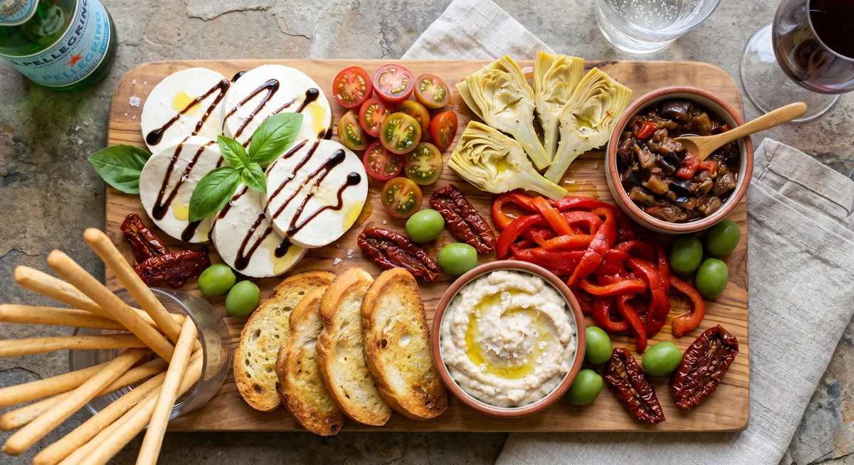 Plant-Based Italian Board: the finished board