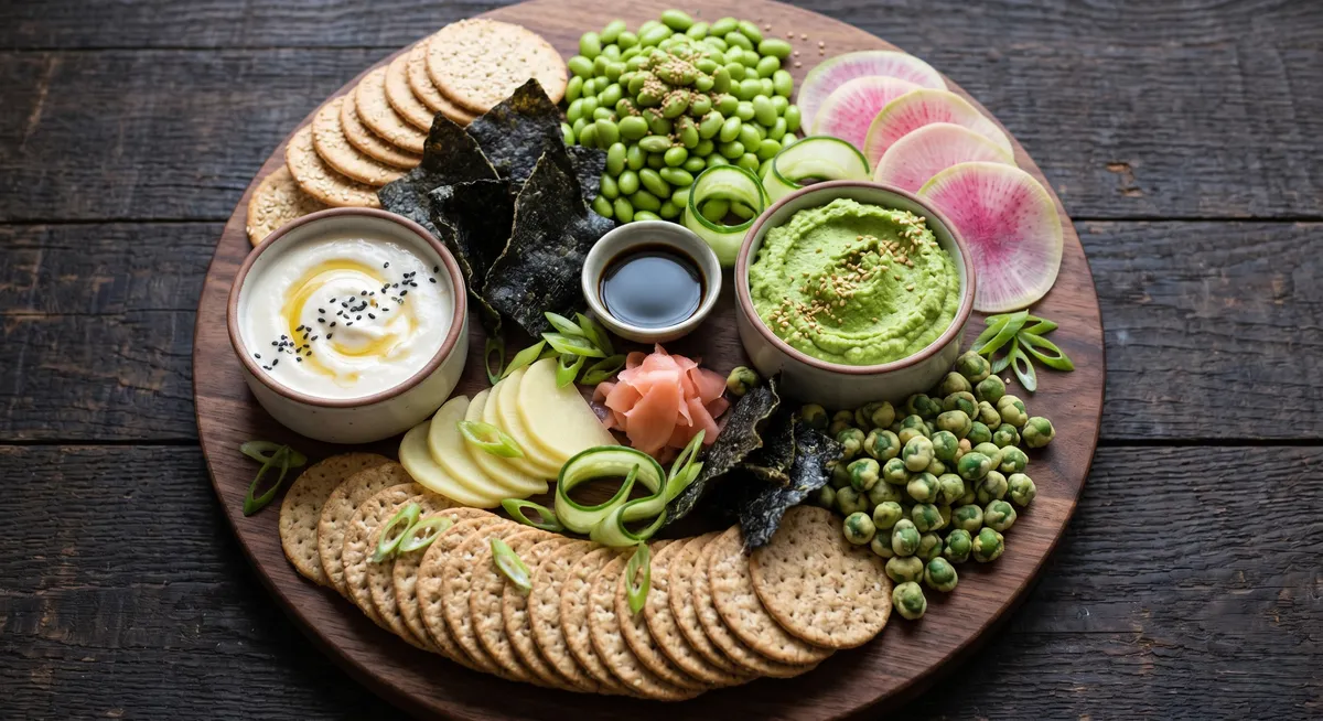 Plant-Based Asian-Inspired Board: the finished board