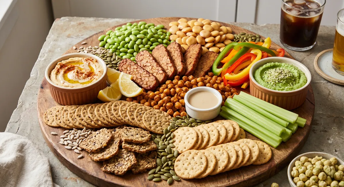High-Protein Plant-Based Board: the finished board