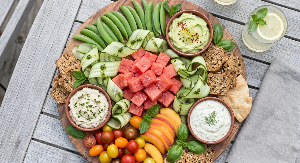 Plant-Based Summer Fresh Board: the finished board