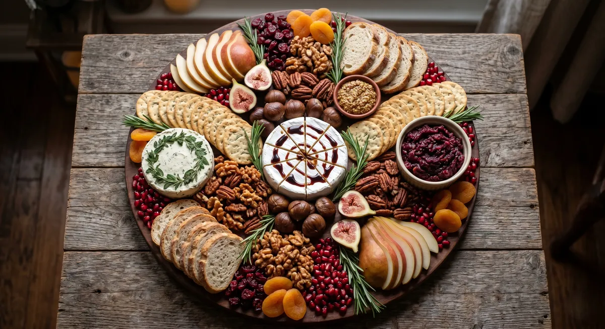 Plant-Based Holiday Board: the finished board