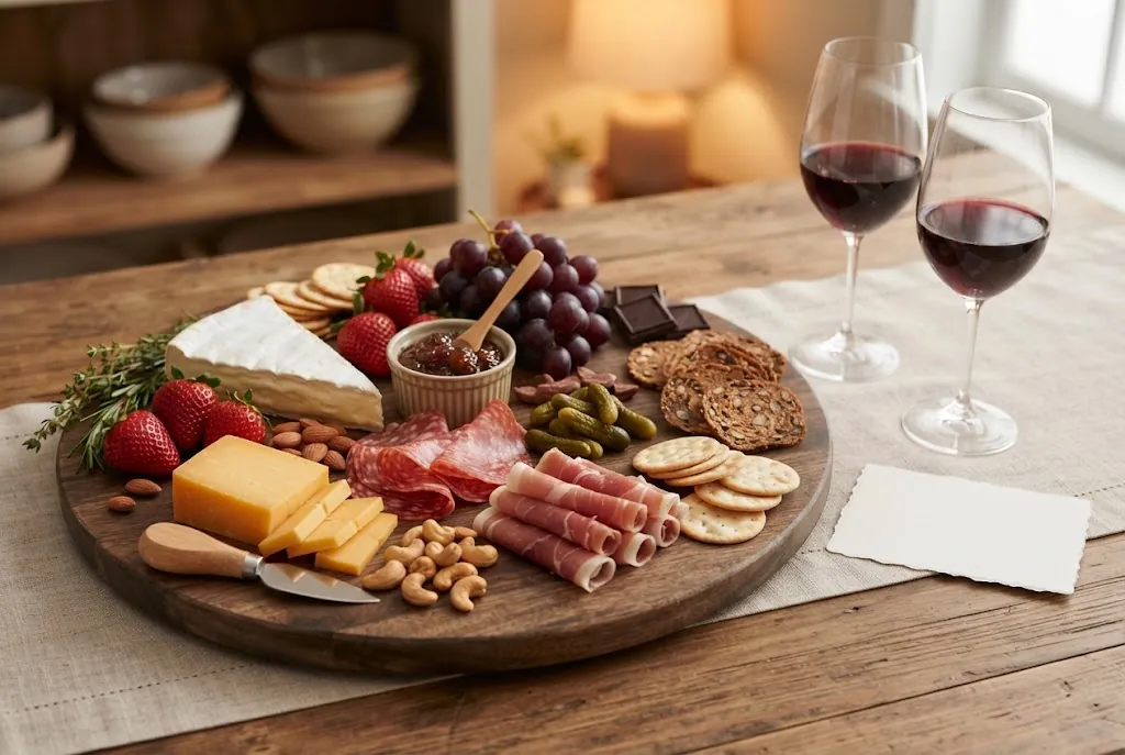 The 'I'm Sorry' Charcuterie Board: the finished board