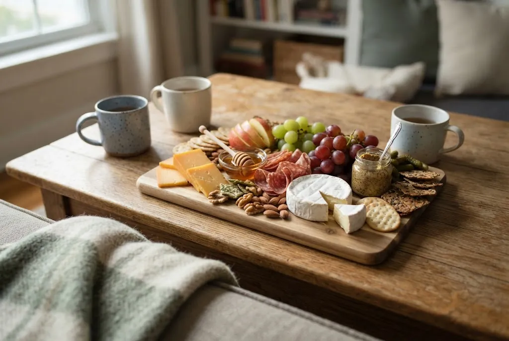 The 'Just Because' Board for Two: the finished board