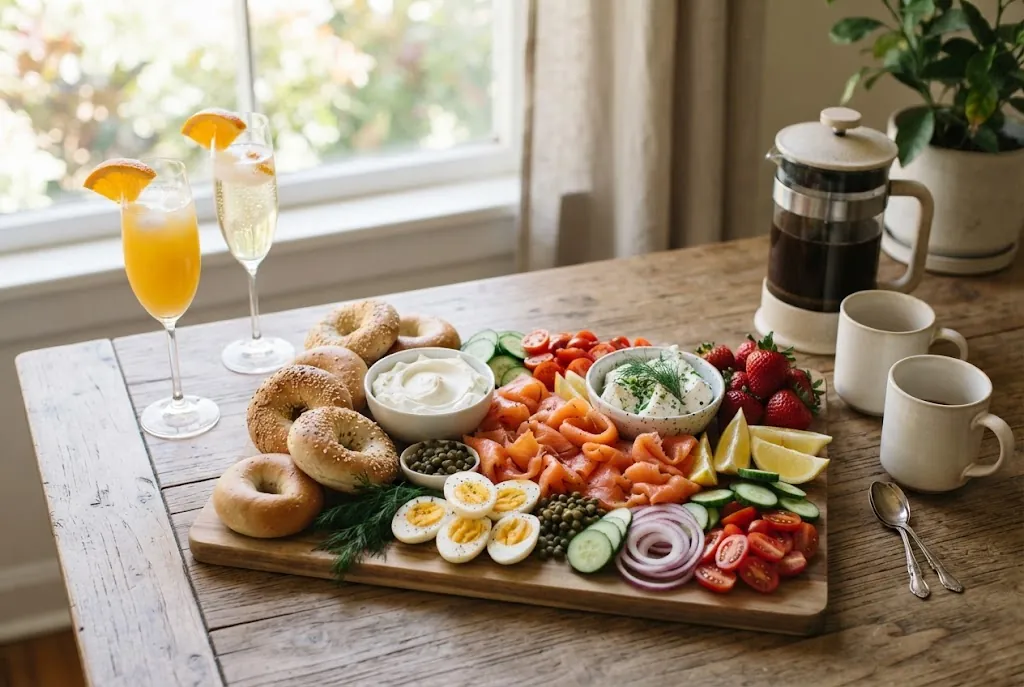 Morning After Brunch Board for Two: the finished board
