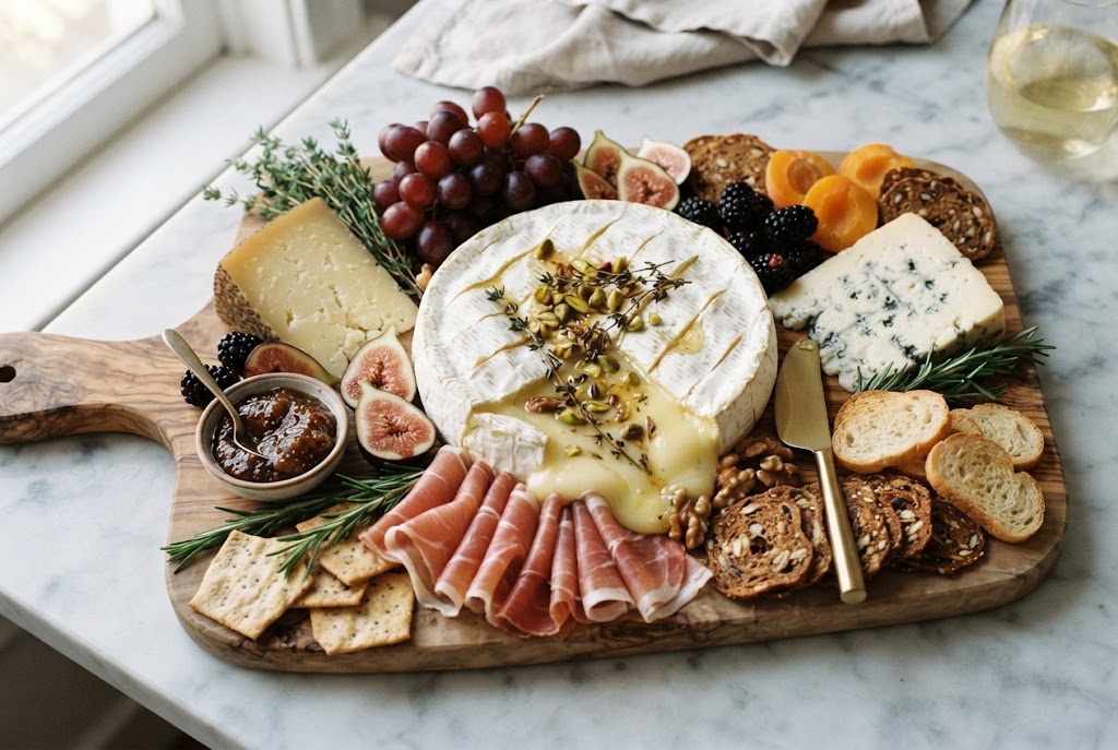 Brie on a Charcuterie Board
