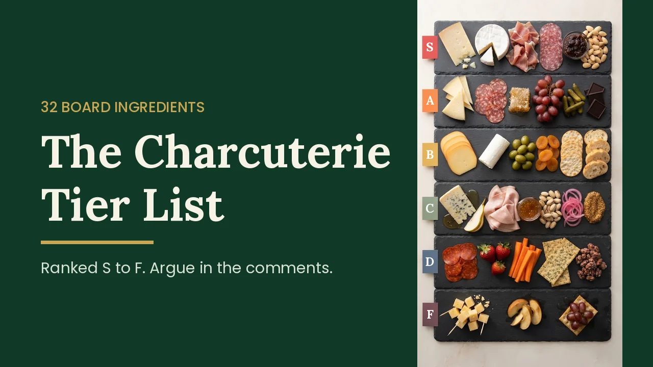 The Charcuterie Tier List: 32 Board Ingredients Ranked from S to F