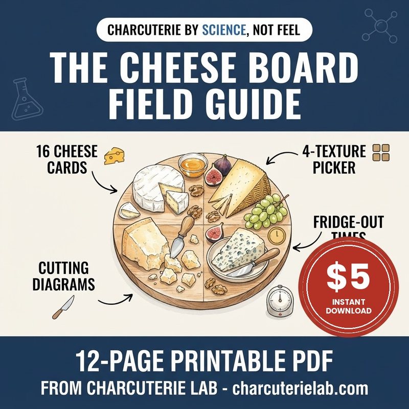 Cheese Board Field Guide: printable PDF cover