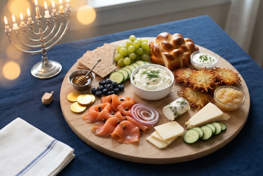 Hanukkah charcuterie board