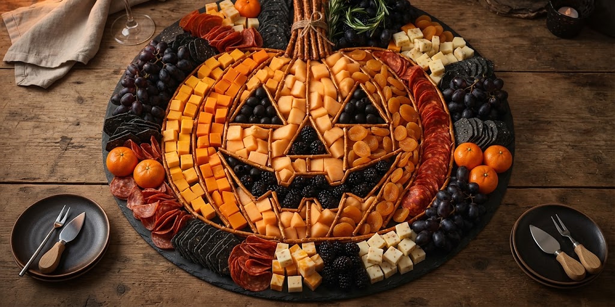 Jack-o'-Lantern Charcuterie Board: The Giant Pumpkin Board for 12 to 15