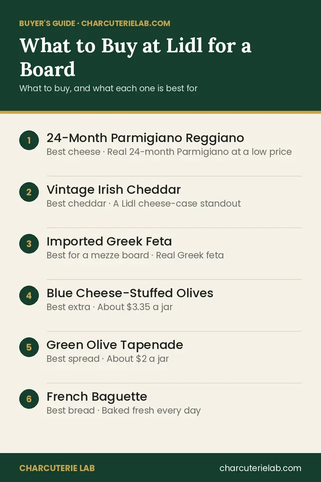 What to buy at Lidl for a charcuterie board