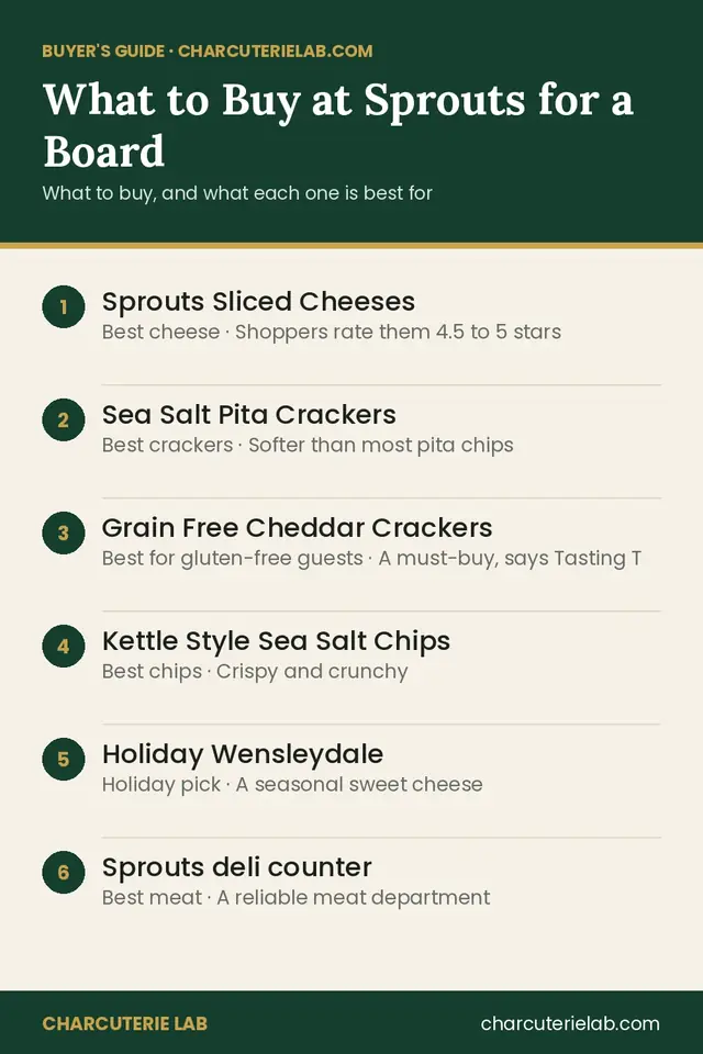What to buy at Sprouts for a charcuterie board