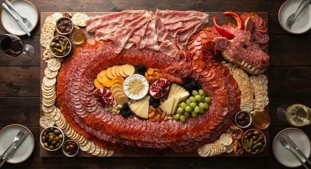 Dragon Charcuterie Board (The Dragon's Hoard)