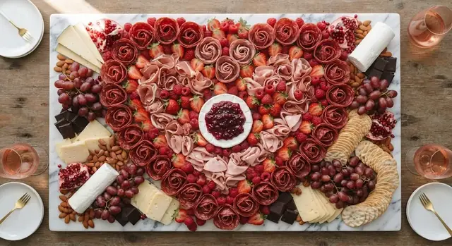 Giant Heart Charcuterie Board