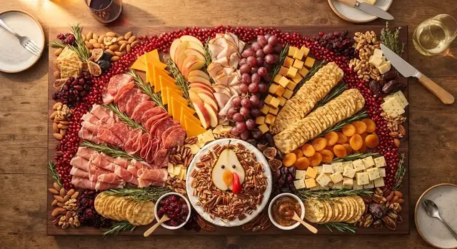 Thanksgiving Turkey Charcuterie Board