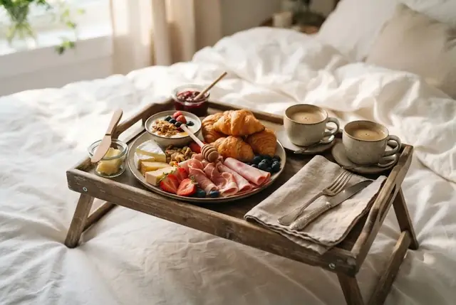 Breakfast in Bed Board for Two
