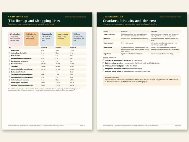 British Christmas Cheese Board: inside pages, preview 1 of 3