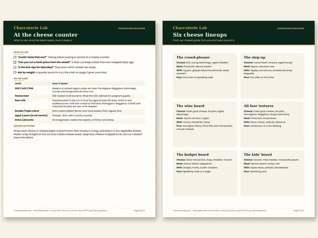 Cheese Board Field Guide: inside pages, preview 3 of 3