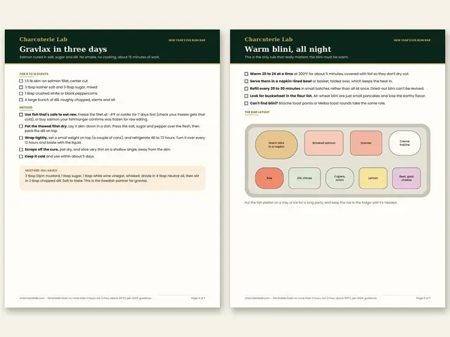 New Year's Eve Blini Bar: inside pages, preview 2 of 3