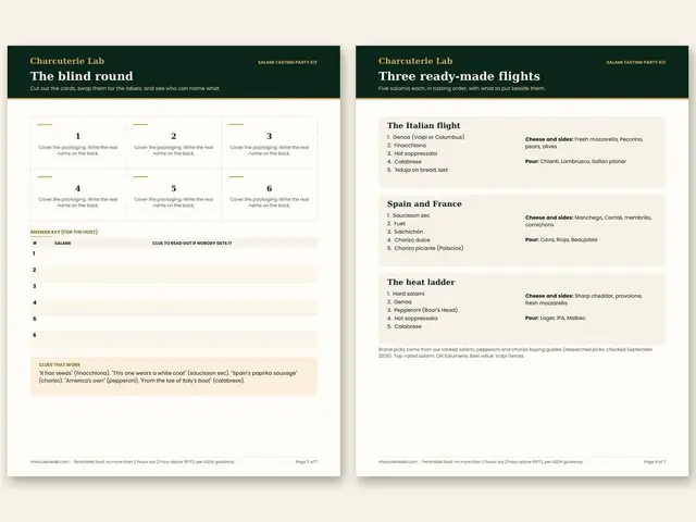 Salami Tasting Party Kit: inside pages, preview 3 of 3