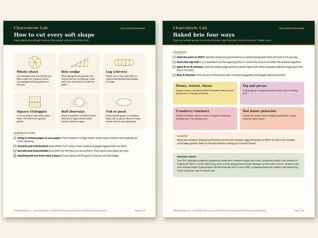Soft Cheese Field Guide: inside pages, preview 3 of 3